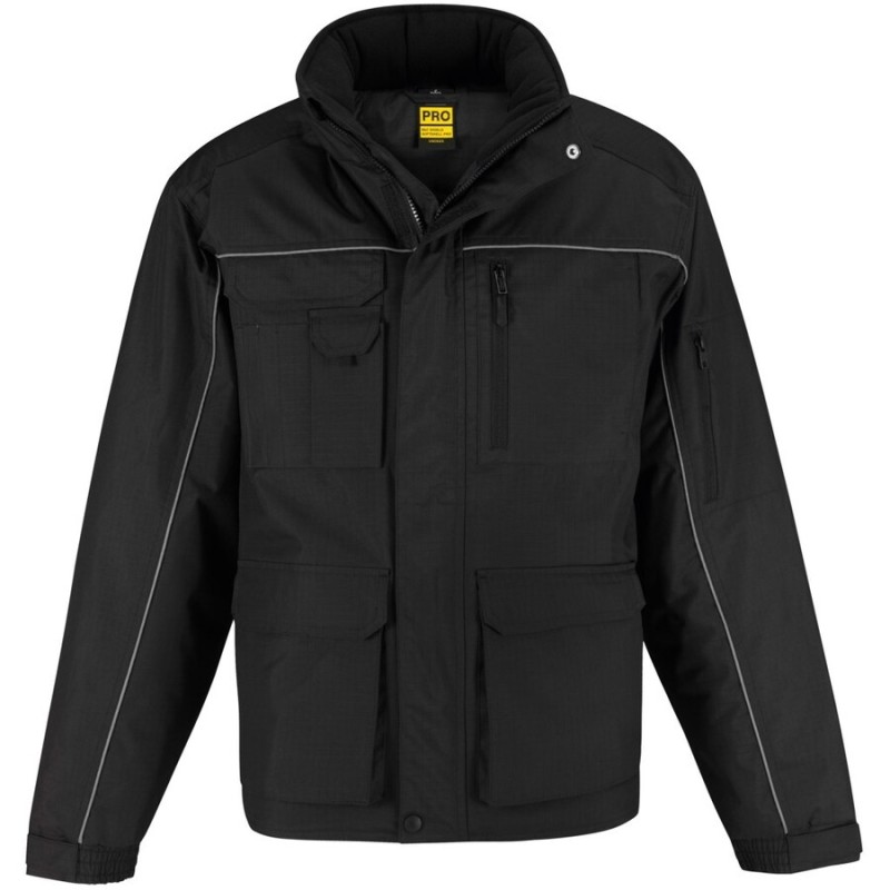 Veste de travail chaude, imperméable et coupe-vent, 12 poches, 230 g/m²