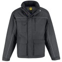 Veste de travail chaude, imperméable et coupe-vent, 12 poches, 230 g/m²