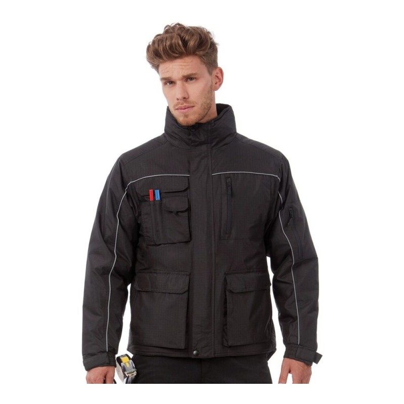 Veste de travail chaude, imperméable et coupe-vent, 12 poches, 230 g/m²