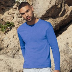 T-shirt original manches longues en coton col rond, 145 g/m²