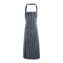 Tablier à bavette rayé style boucher, 240 g/m²