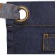 Tablier en coton denim effet huilé avec inspiration jeans, 350 g/m²