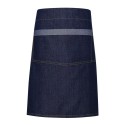 Tablier taille denim style industriel avec poches, 275 g/m²