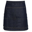 Tablier sans bavette en jean denim avec 4 poches, 275 g/m²