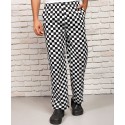 Pantalon de cuisine, taille élastique, 195 g/m²