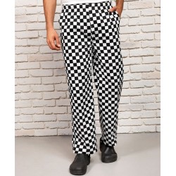 Pantalon de cuisine, taille élastique, 195 g/m²