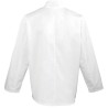 Veste de cuisinier homme fermeture portefeuille manches longues à boutons