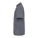 Veste de cuisinier homme fermeture portefeuille manches courtes à boutons