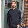 Veste de chef cuisinier coolchecker manches longues col mandarin