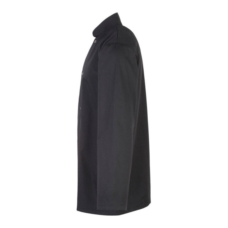 Veste de cuisinier manches longues à boutons pressions, 195 g/m²