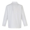 Veste de cuisinier manches longues à boutons pressions, 195 g/m²