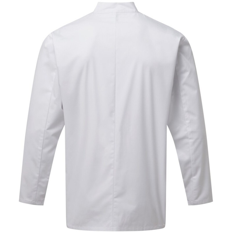 Veste de chef cuisinier manches longues, boutons de qualité, 170 g/m²