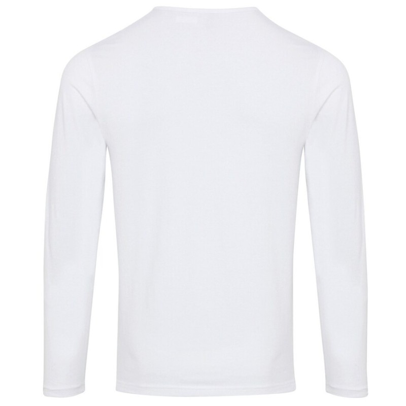 T-shirt homme confortable col boutons manches retroussables, 190 g/m²