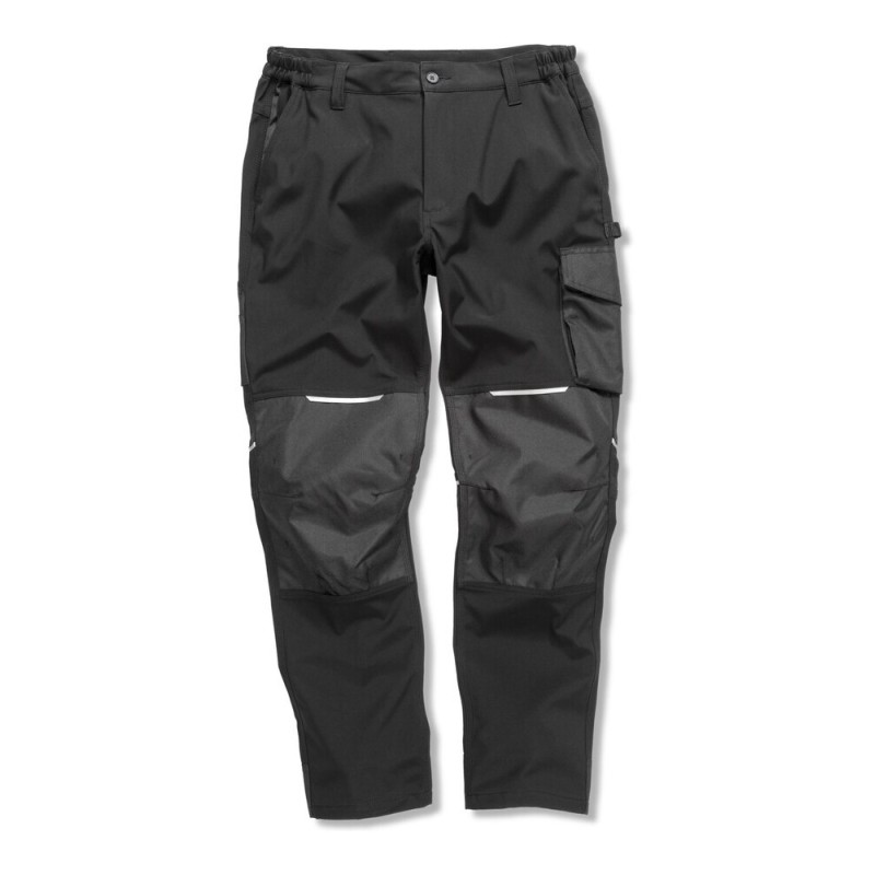 Pantalon de travail softshell coupe slim respirant multi-poches