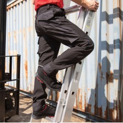 Pantalon de travail softshell coupe slim respirant multi-poches