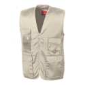Gilet reporter épais multi-poches en polycoton, 220 g/m²