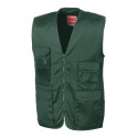 Gilet reporter épais multi-poches en polycoton, 220 g/m²