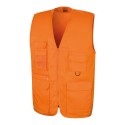 Gilet reporter épais multi-poches en polycoton, 220 g/m²