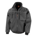 Blouson aviateur doublé et rembourré, col montant, waterproof