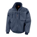 Blouson aviateur doublé et rembourré, col montant, waterproof