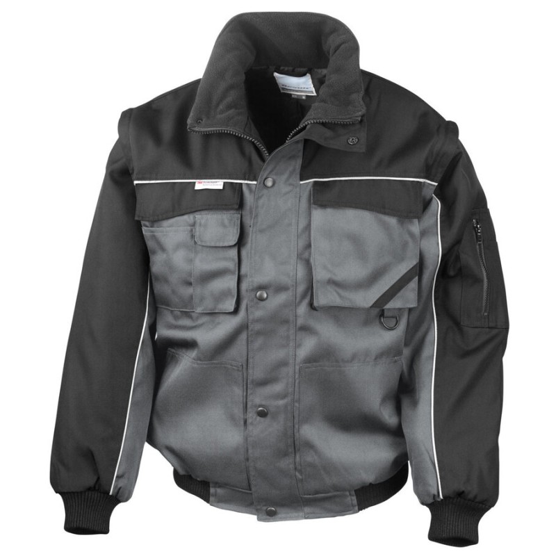 Blouson aviateur manches amovibles hydrofuge, coupe-vent et imperméable