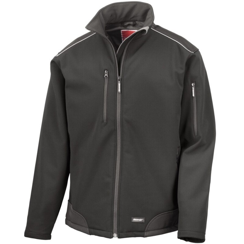 Veste softshell indéchirable triple épaisseur imperméable et respirant