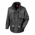 Parka de travail doublé et rembourré, col montant, waterproof