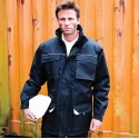 Parka de travail doublé et rembourré, col montant, waterproof