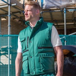 Bodywarmer multi-poches rip-stop coupe-vent et imperméable