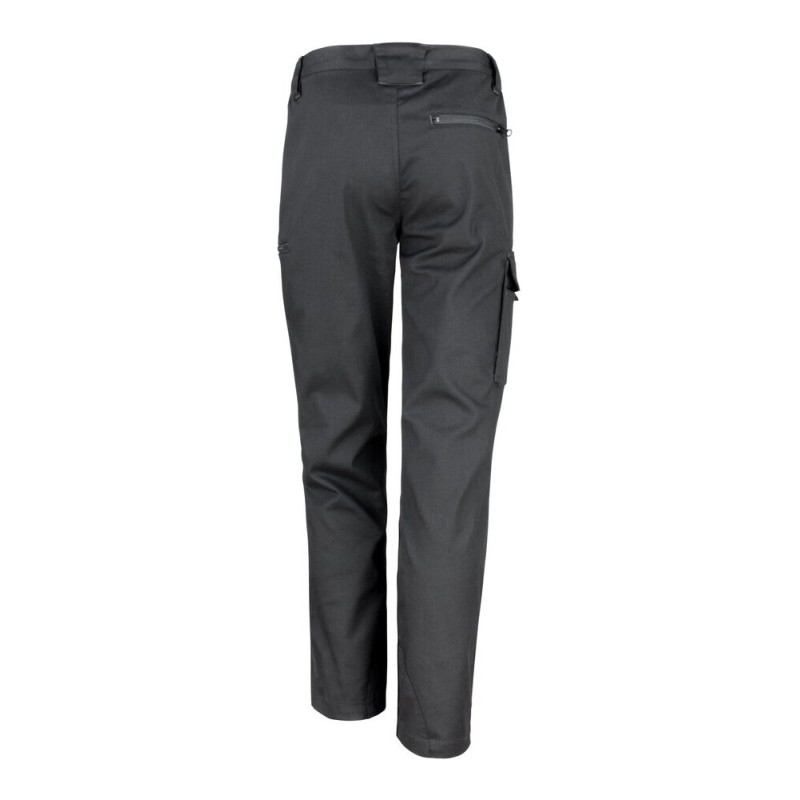 Pantalon stretch de travail renforcé, coupe-vent avec multi-poches