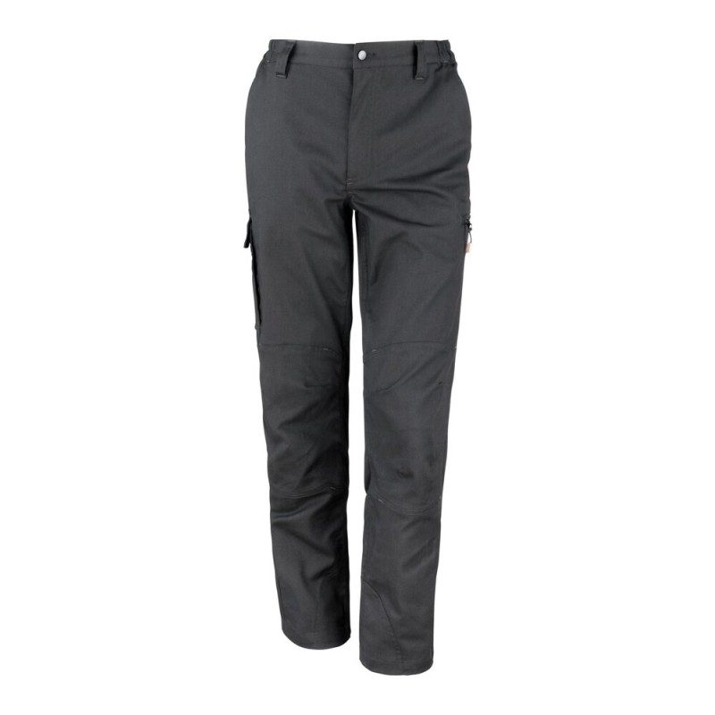 Pantalon stretch de travail renforcé, coupe-vent avec multi-poches