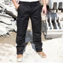 Pantalon stretch de travail renforcé, coupe-vent avec multi-poches