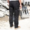 Pantalon stretch de travail renforcé, coupe-vent avec multi-poches