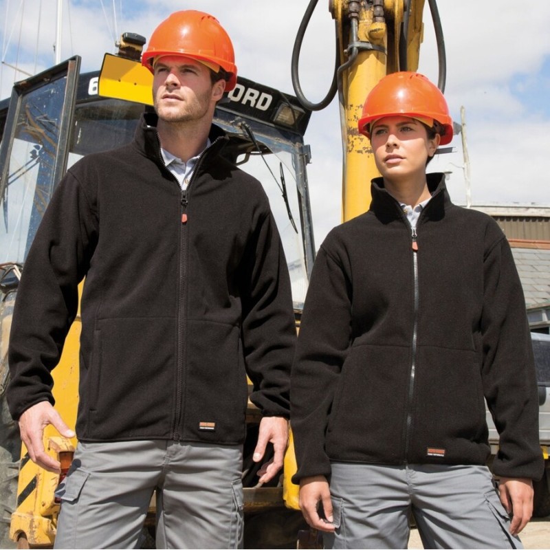 Veste de travail micropolaire robuste, respirante et coupe-vent