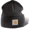 Bonnet tricoté avec revers, logo Carhartt cousu sur le devant