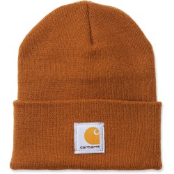 Bonnet tricoté avec revers, logo Carhartt cousu sur le devant