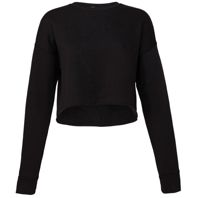 Sweat-shirt set in femme court Crop Top et ample, 220 g/m²