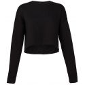 Sweat-shirt set in femme court Crop Top et ample, 220 g/m²