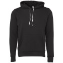 Sweat à capuche cordons blancs, modèle fitté, 220 g/m²