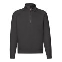 Sweat-shirt premium manches raglan col zippé, 280 g/m²