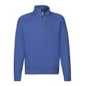 Sweat-shirt premium manches raglan col zippé, 280 g/m²