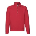 Sweat-shirt premium manches raglan col zippé, 280 g/m²