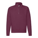 Sweat-shirt premium manches raglan col zippé, 280 g/m²