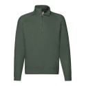 Sweat-shirt premium manches raglan col zippé, 280 g/m²