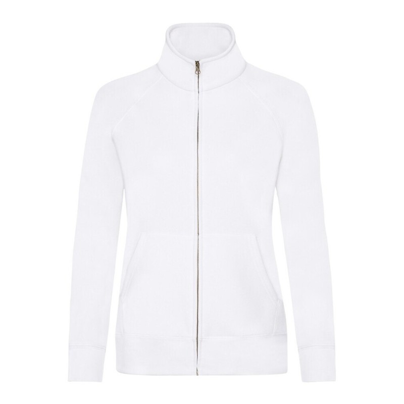 Veste sweat premium femme zippée sans capuche, 280 g/m²