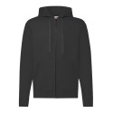 Sweat classique pour adulte zippé à capuche doublée, 280 g/m²