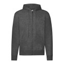 Sweat classique pour adulte zippé à capuche doublée, 280 g/m²