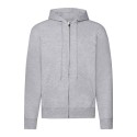 Sweat classique pour adulte zippé à capuche doublée, 280 g/m²
