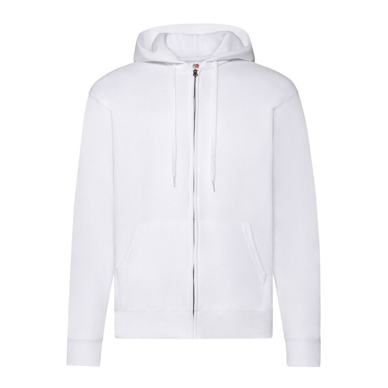 Sweat classique pour adulte zippé à capuche doublée, 280 g/m²