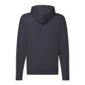 Sweat classique pour adulte zippé à capuche doublée, 280 g/m²